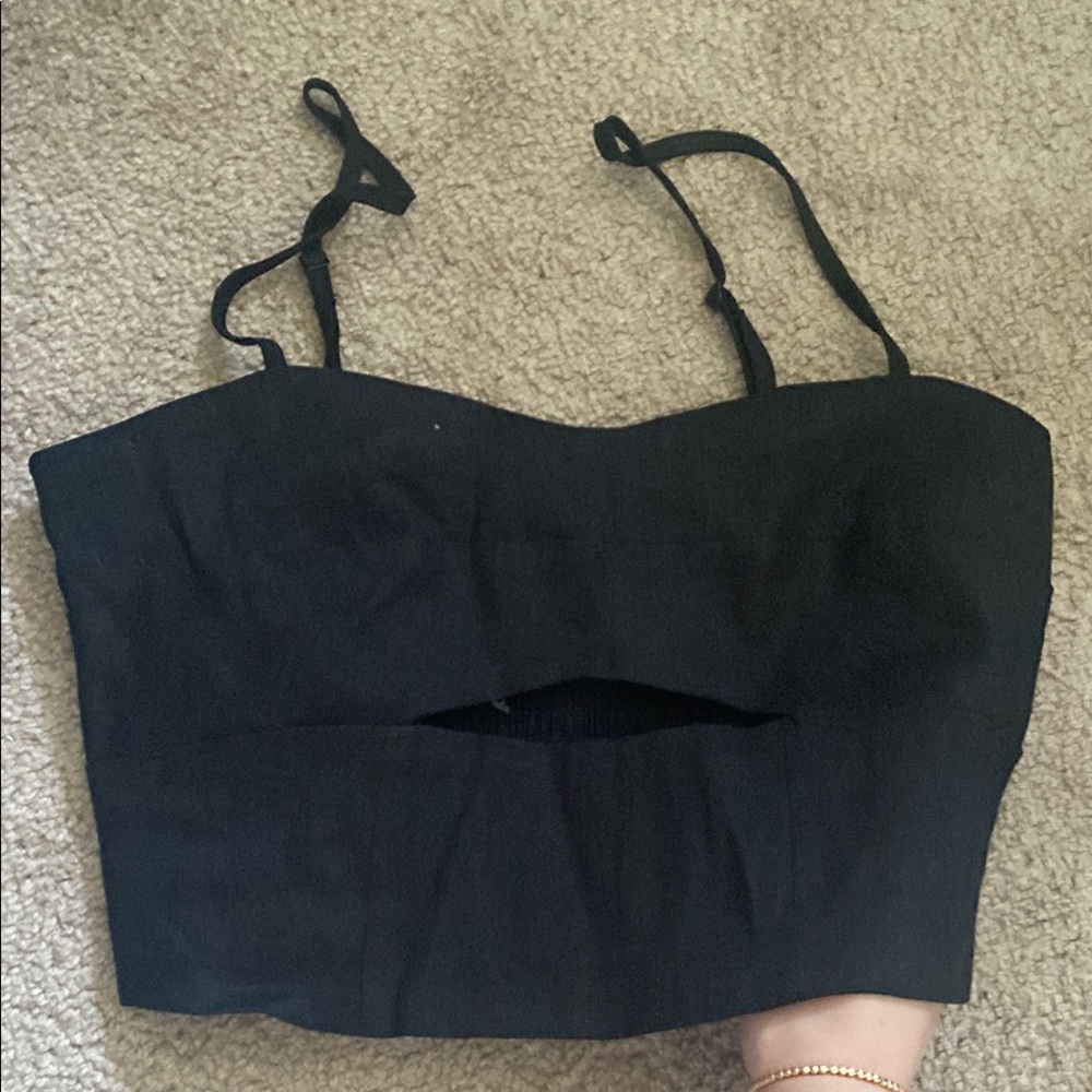 Jason Wu Black Women's Crop Top